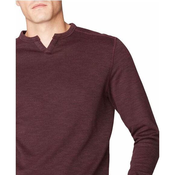Good Man Brand Mens Victory V-Notch Sweatshirt Small Wine - NWT $128 - Picture 5 of 5